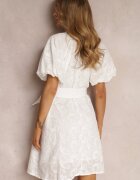 elsa.m by may Rochie Albă din Bumbac Halpy