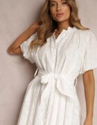 elsa.m by may Rochie Albă din Bumbac Halpy