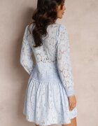 elsa.m by may Rochie Albastră Cloș Tip Cămașă Rutty