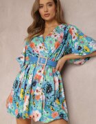 elsa.m by may Rochie Albastră cu curea Kasare