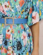 elsa.m by may Rochie Albastră cu curea Kasare