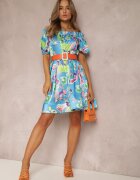 elsa.m by may Rochie Albastră Satinată Aikythia