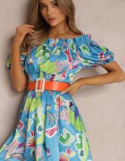 elsa.m by may Rochie Albastră Satinată Aikythia