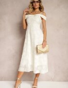 elsa.m by may Rochie Bej deschis Cambrată cu bretele reglabile și croială evazată Vimadea