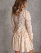 elsa.m by may Rochie Bej deschis Cloș Tip cămașă Rutty