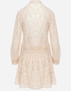 elsa.m by may Rochie Bej deschis Cloș Tip cămașă Rutty