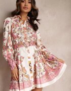 elsa.m by may Rochie bej deschis tip cămașă din satin cu curea Natilo