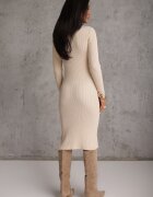elsa.m by may Rochie Bej Deschis Tricotată Phelona