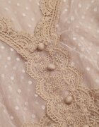 elsa.m by may Rochie bej evazată midi din tul cu dantelă Rislaine