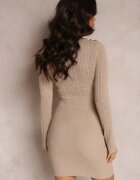 elsa.m by may Rochie bej închis tricotată Demastis