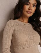 elsa.m by may Rochie bej închis tricotată Demastis