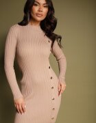 elsa.m by may Rochie bej închisă tricotată Nilolle