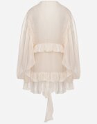 elsa.m by may Rochie Boho cu volane asimetrice și mâneci bufante Sofeusa Bej