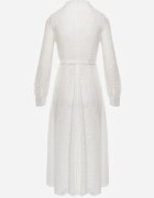 elsa.m by may Rochie de seară din dantelă cu vâscoză bumbac și curea Saphosi Albă