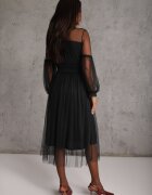elsa.m by may Rochie de tul Neagră Evazată cu dantelă Nirthe