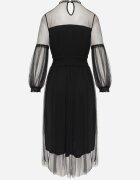 elsa.m by may Rochie de tul Neagră Evazată cu dantelă Nirthe