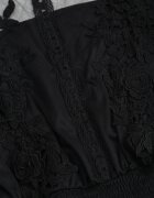 elsa.m by may Rochie de tul Neagră Evazată cu dantelă Nirthe