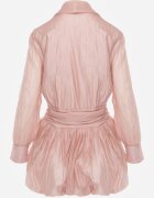 elsa.m by may Rochie eterică tip balloon cu tip cravată decorativ la decolteu Erenna Roz