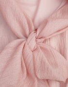 elsa.m by may Rochie eterică tip balloon cu tip cravată decorativ la decolteu Erenna Roz
