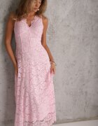 elsa.m by may Rochie evazată din dantelă cu partea de sus corsetată Apadina Roz