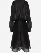 elsa.m by may Rochie Evazată Neagră De seară din șifon Amanna