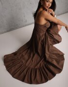 elsa.m by may Rochie Maro Cloș din Bumbac cu Bretele Legate Milistia