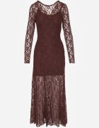 elsa.m by may Rochie Maro Elegantă din Dantelă cu Spatele Gol Lilafera