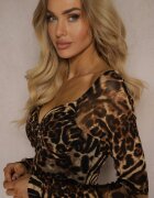 elsa.m by may Rochie Maro plasată cu croială mulată și detalii încrețite Emoritria