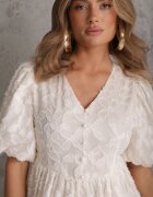 elsa.m by may Rochie midi din dantelă bej deschis din viscoză Olikis
