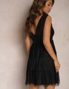 elsa.m by may Rochie Mini Neagră de tul cu paiete Jophiela