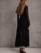 elsa.m by may Rochie Neagră Elegantă din Dantelă cu Spatele Gol Lilafera