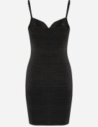 elsa.m by may Rochie Neagră Strălucitoare cu Decupaj Doreth