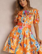 elsa.m by may Rochie Portocalie Satinată Aikythia