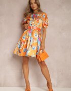 elsa.m by may Rochie Portocalie Satinată Aikythia