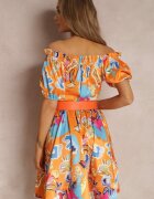 elsa.m by may Rochie Portocalie Satinată Aikythia