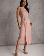 elsa.m by may Rochie Roz deschis Mulată Elegantă cu Aplicație în Talie Corope