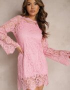 elsa.m by may Rochie roz tip cutie mini din dantelă Aima