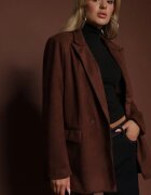elsa.m by may Sacou Maro Croială Boxy cu Umeri Întăriți Rillie