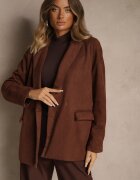 elsa.m by may Sacou Maro Croială Boxy cu Umeri Întăriți Rillie