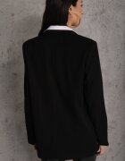 elsa.m by may Sacou Negru dublu-piept cu croială oversize Clasora