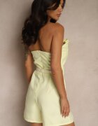 elsa.m by may Salopetă Galbenă Bandeau cu Cordon cu Cataramă Decorată cu Pliuri Silianea