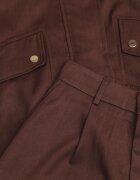 elsa.m by may Set casual Pantaloni harem și geacă bomber cu guler tip tunică și capse Finkastra Maro