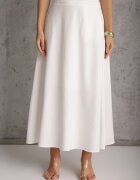 elsa.m by may Set elegant de costum Vestă cu curea și fustă trapez Sopha Alb