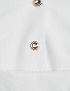 elsa.m by may Set elegant de costum Vestă cu curea și fustă trapez Sopha Alb