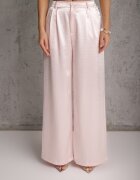 elsa.m by may Set elegant din material satinat bluză în stil kimono și pantaloni largi Adraxera Roz