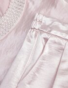 elsa.m by may Set elegant din material satinat bluză în stil kimono și pantaloni largi Adraxera Roz