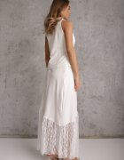 elsa.m by may Set elegant fustă cu dantelă și vestă cu aplicație metalică Tenyris Alb