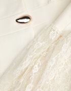 elsa.m by may Set elegant fustă cu dantelă și vestă cu aplicație metalică Tenyris Galben