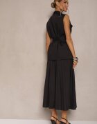 elsa.m by may Set Negru Fustă Evazată și Vestă Deschisă Divirisa