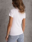 elsa.m by may T-shirt alb din bumbac decorat cu zirconii Kallochis